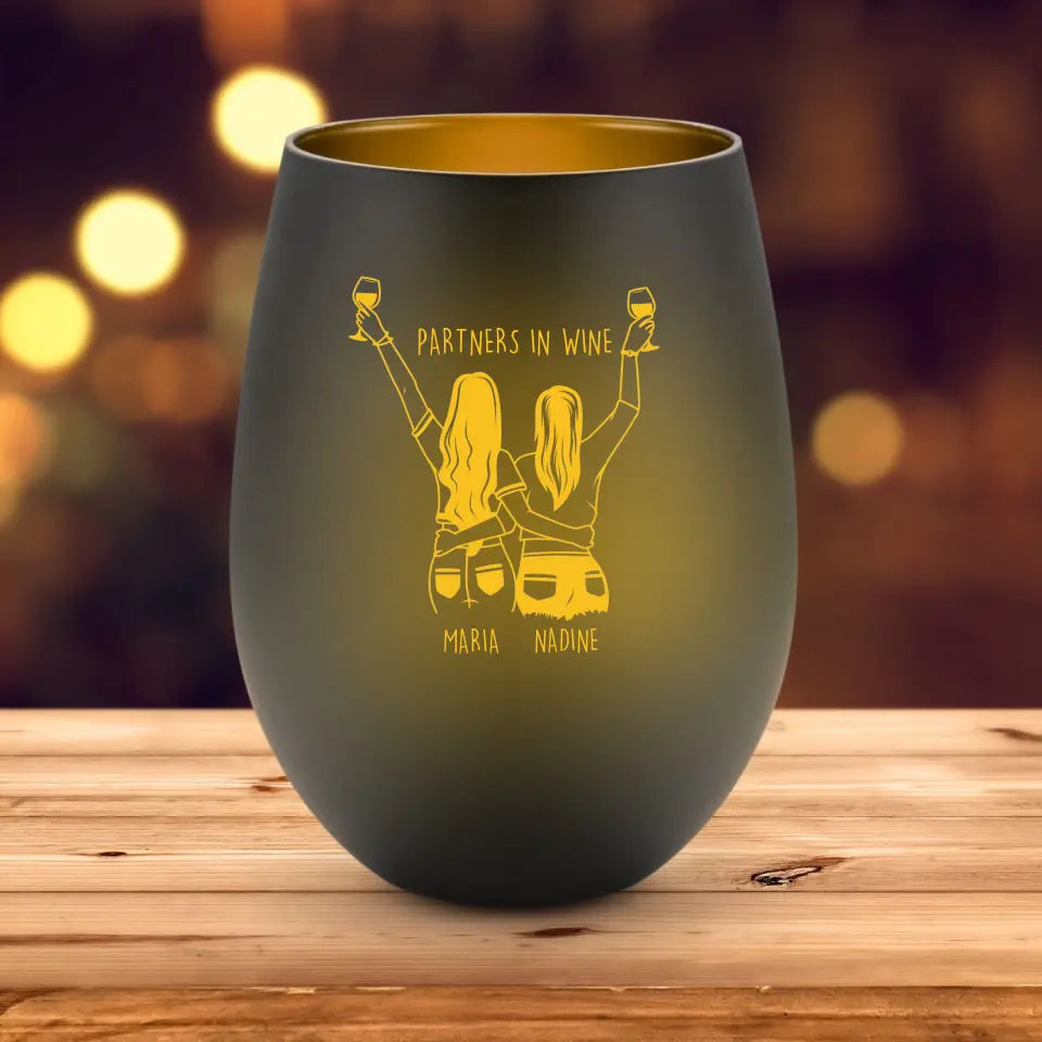 PARTNERS IN WINE - Personalisierbares Windlicht