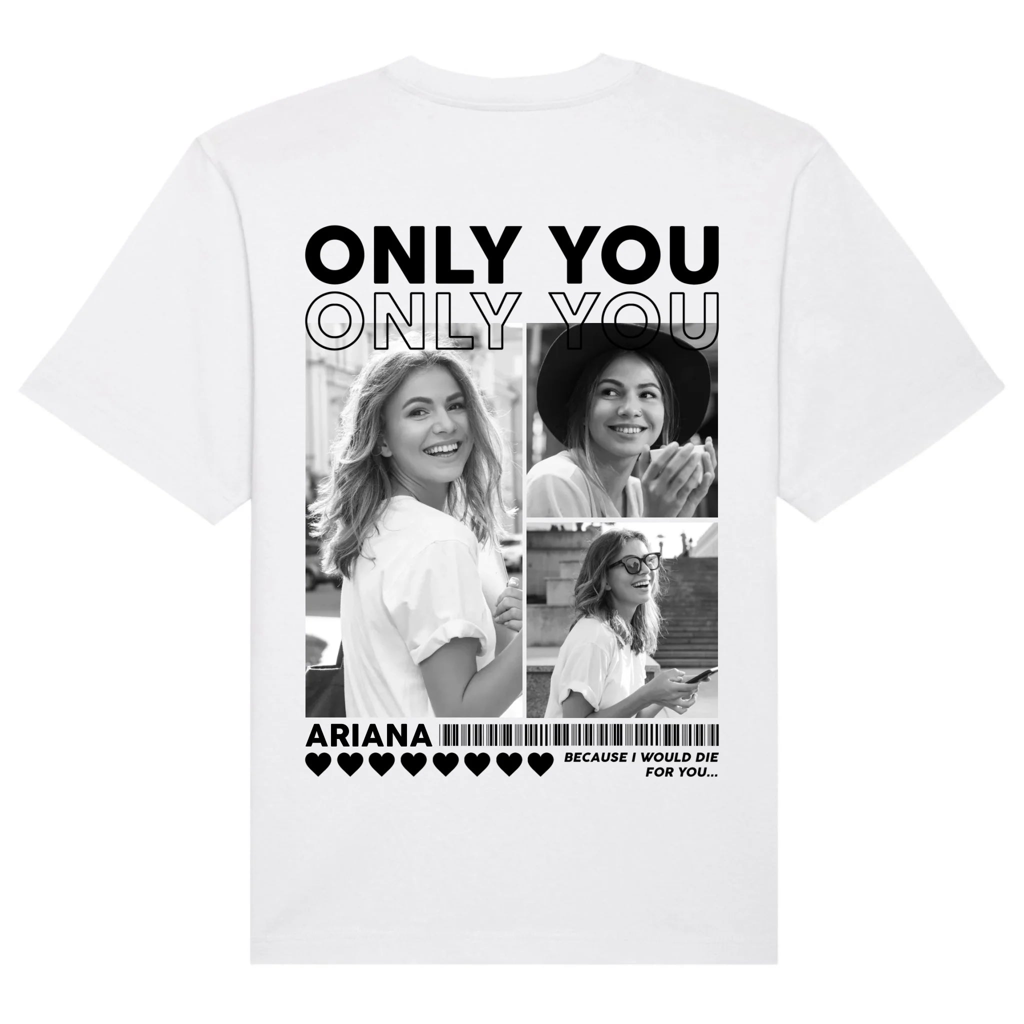 mockup shirt back white