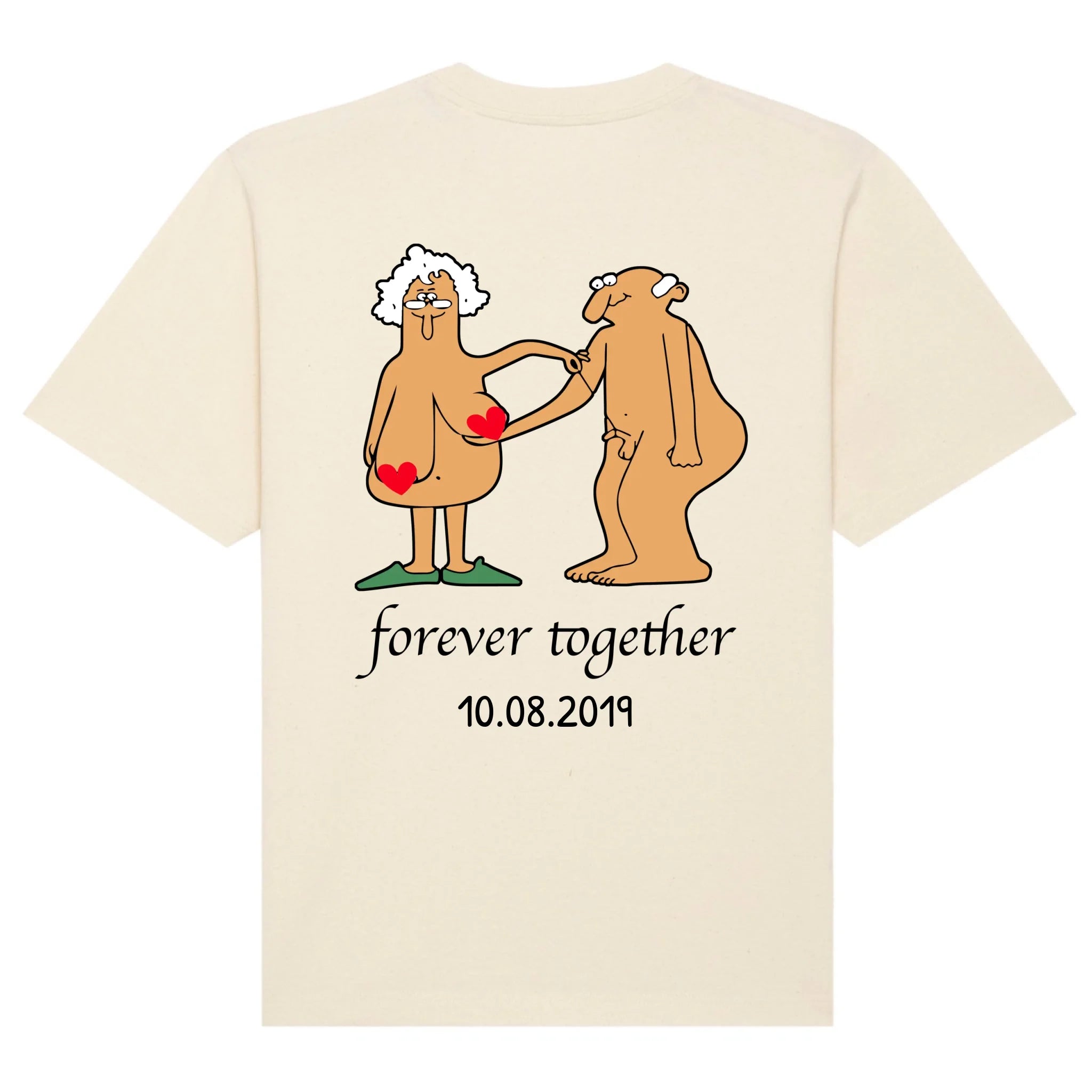 mockup shirt back natural