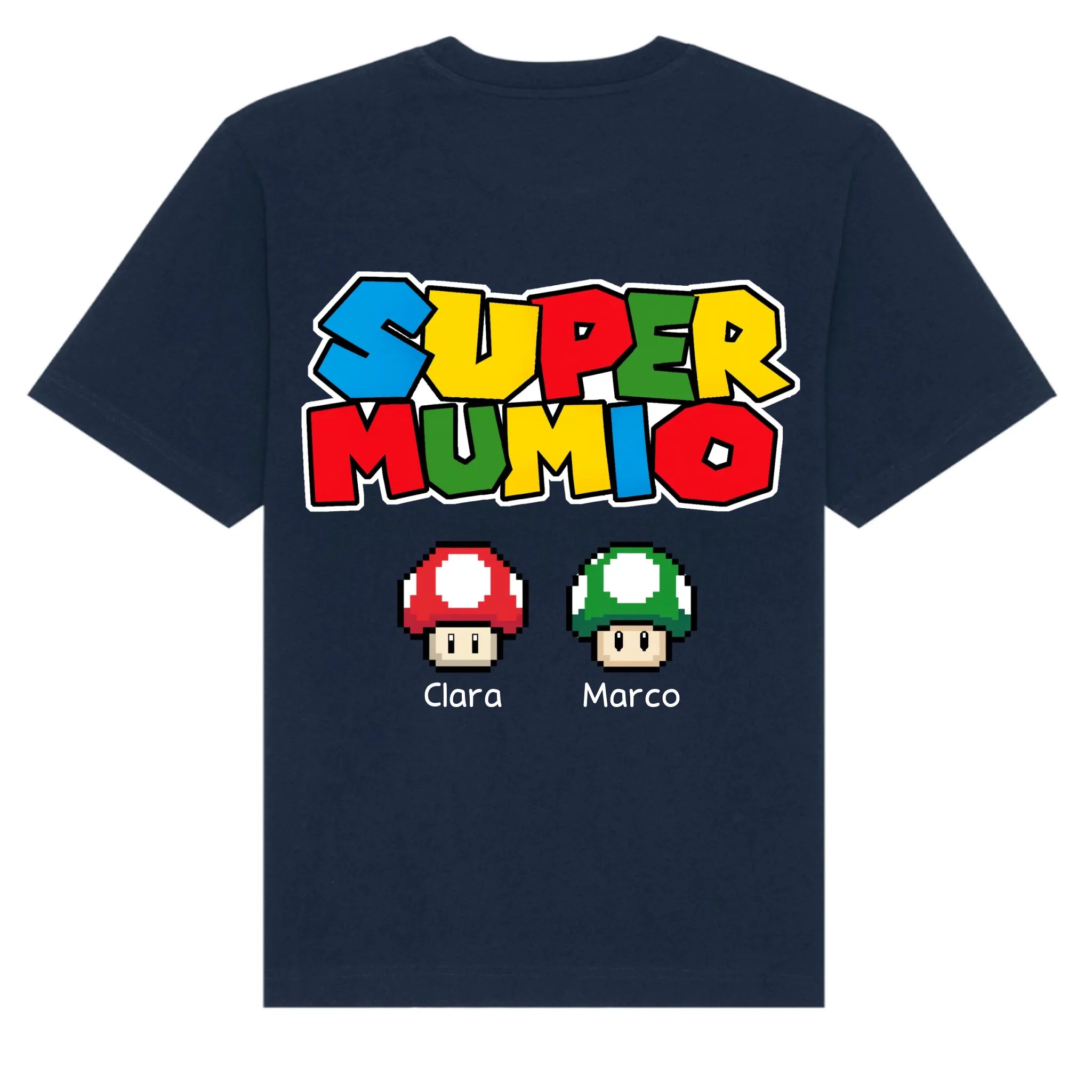 mockup shirt back navy