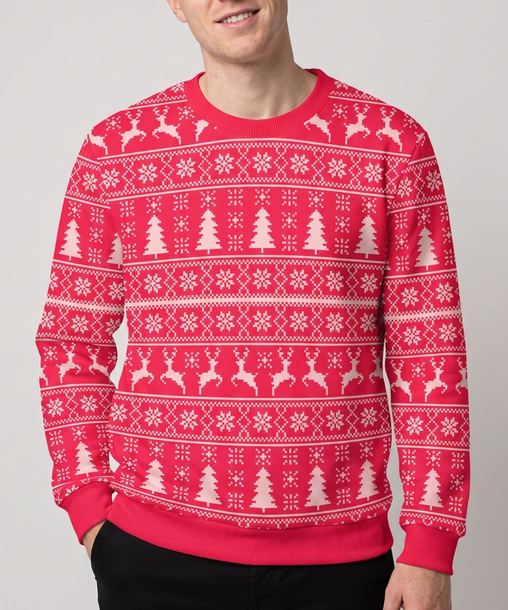 REINDEERS RED - Pull de Noël Signature