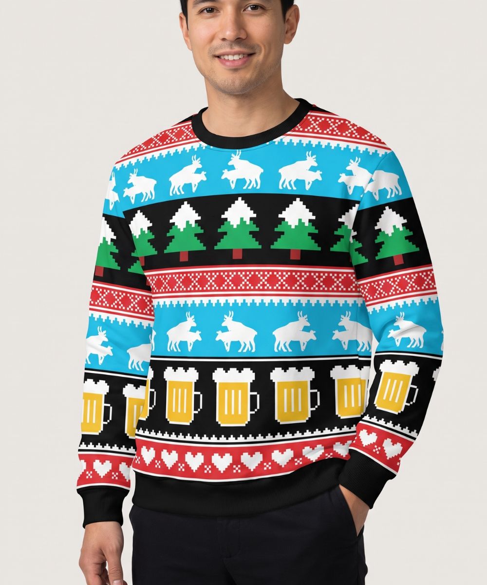 HOLIDAY PATTERN - Pull de Noël Signature