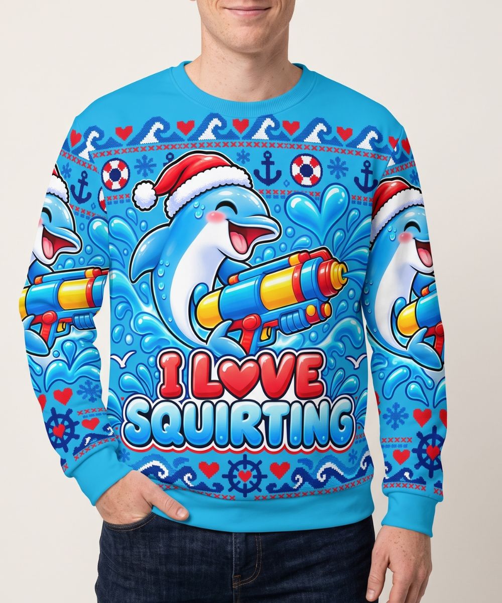 I LOVE SQUIRTING - Maglione Natalizio Signature