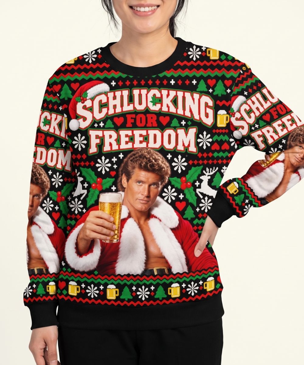 SCHLUCKING FOR FREEDOM - Pull de Noël Signature