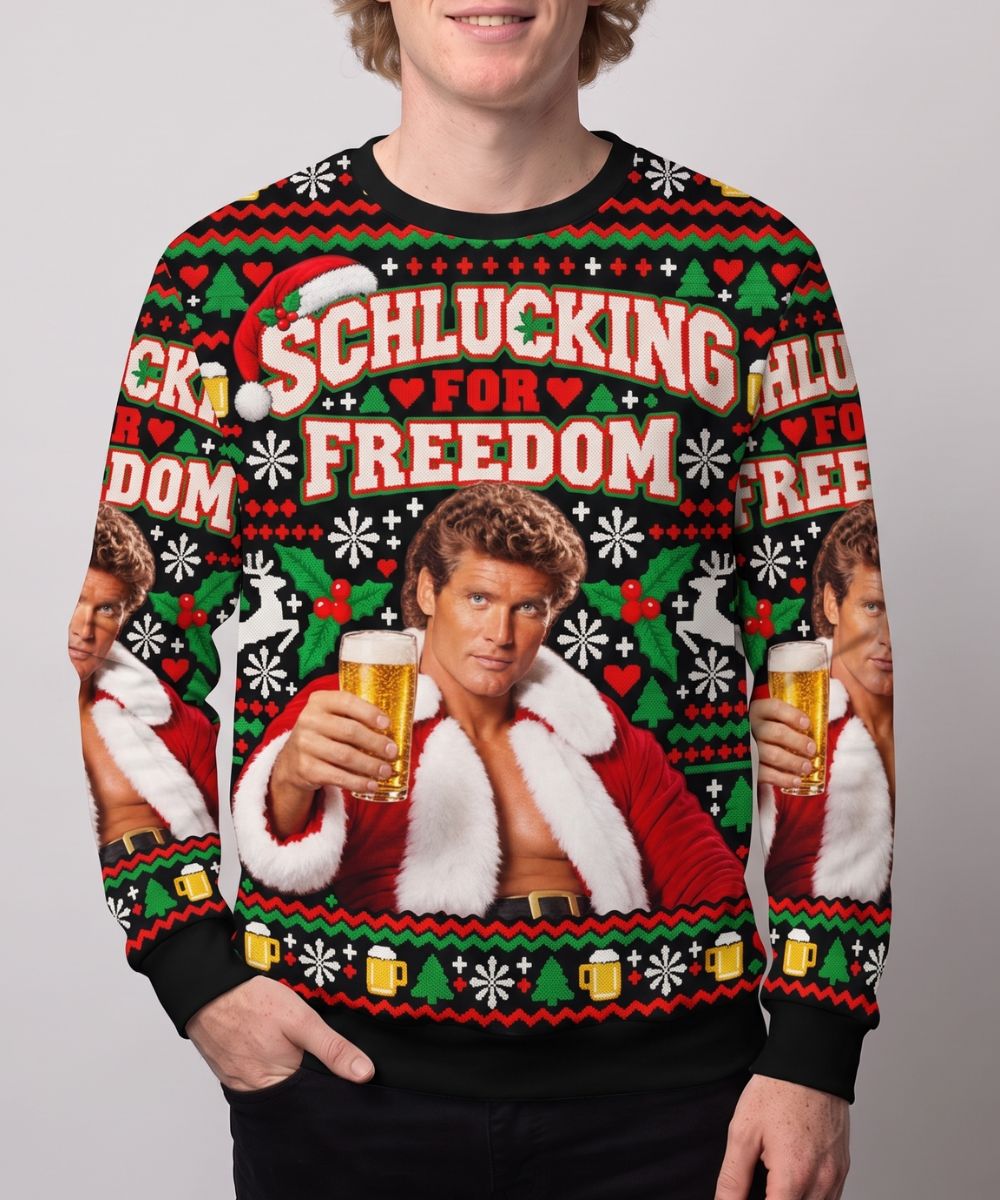 SCHLUCKING FOR FREEDOM - Pull de Noël Signature