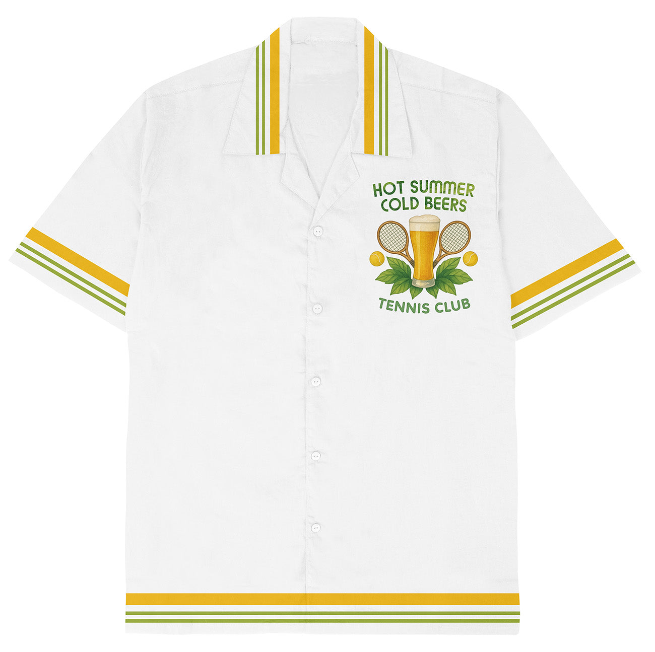 HOT SUMMER COLD BEERS - Hawaiian Shirt