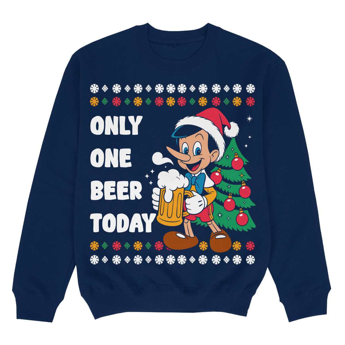 ONLY ONE BEER TODAY - Premium Christmas Sweater