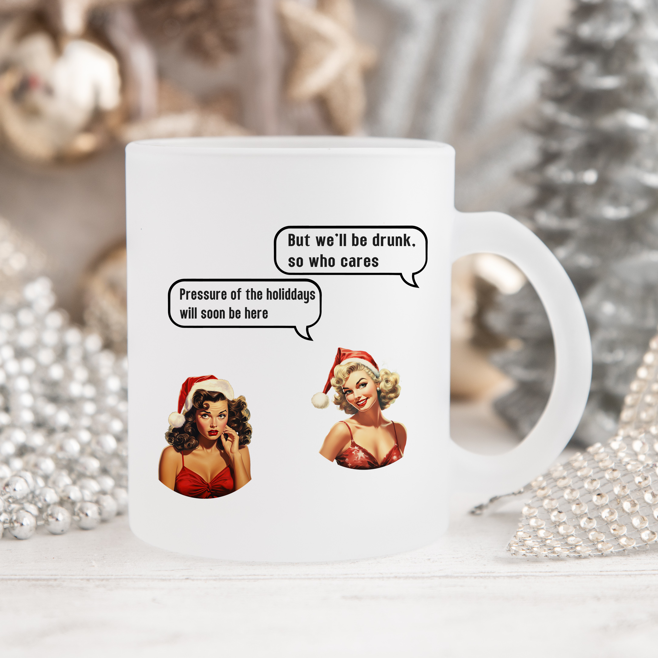 WHO CARES - Glastasse satiniert