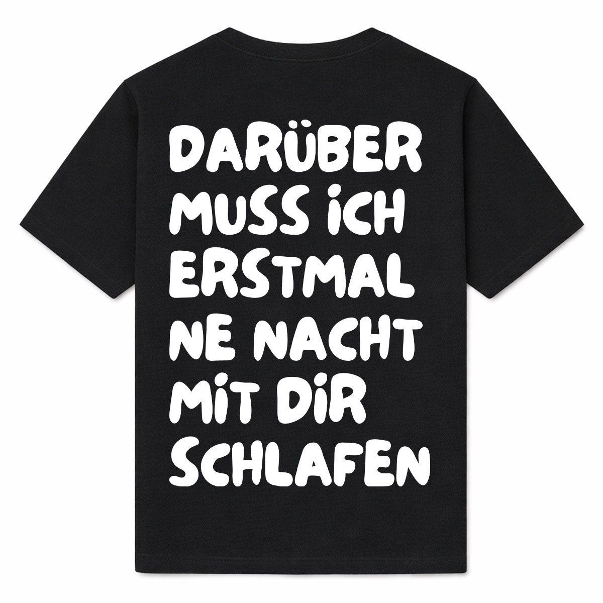 DARÜBER SCHLAFEN - Premium T-Shirt Backprint