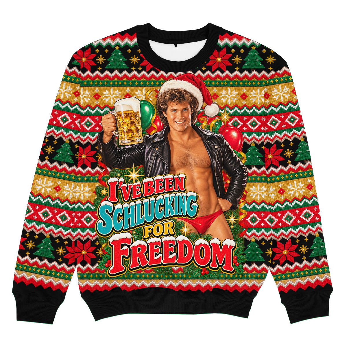 SCHLUCKING FOR FREEDOM - Signature Christmas Sweater