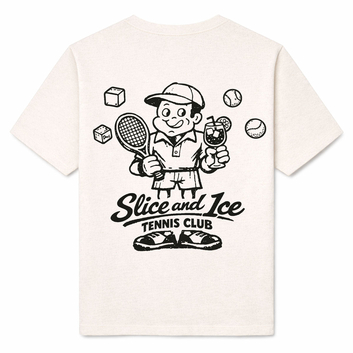 SLICE AND ICE - Premium T-Shirt Backprint