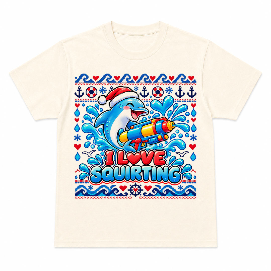 I LOVE SQUIRTING CHRISTMAS - Kerst T-Shirt