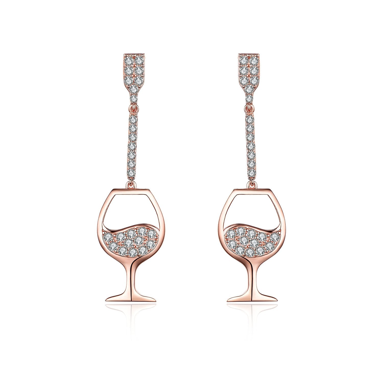 WEINLIEBE - Ohrringe roségold - Weinspirits