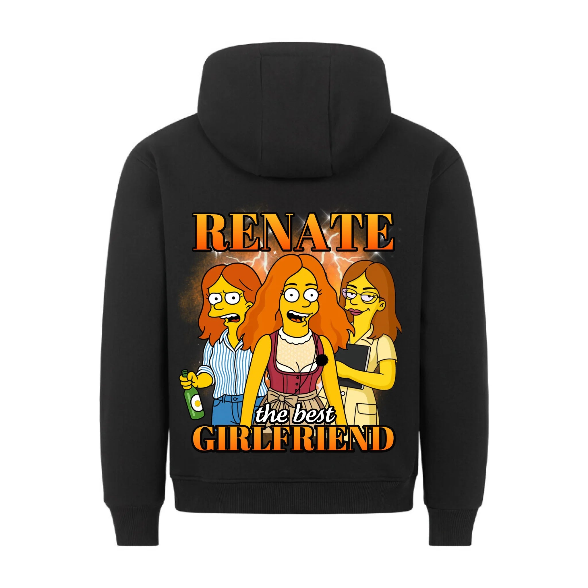 GIRLFRIEND COMIC - Personalisierbarer Hoodie Back