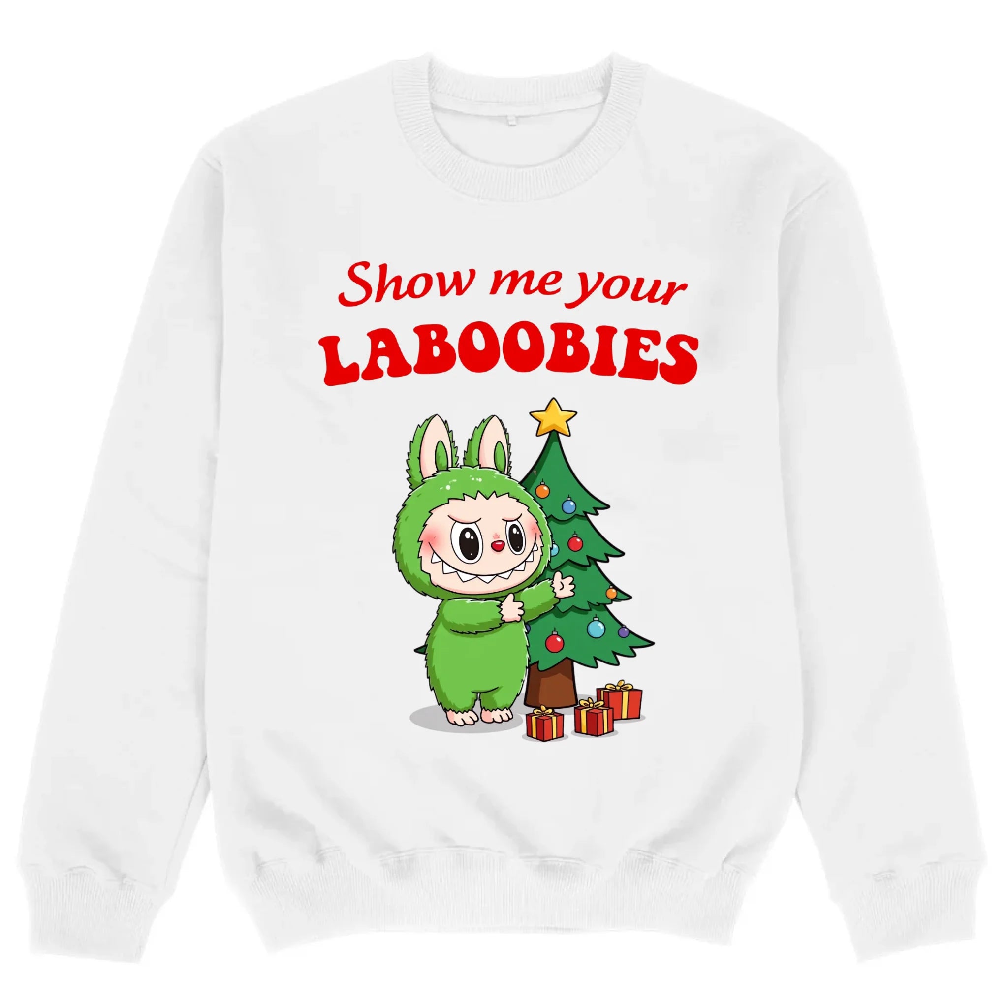 mockup sweater white