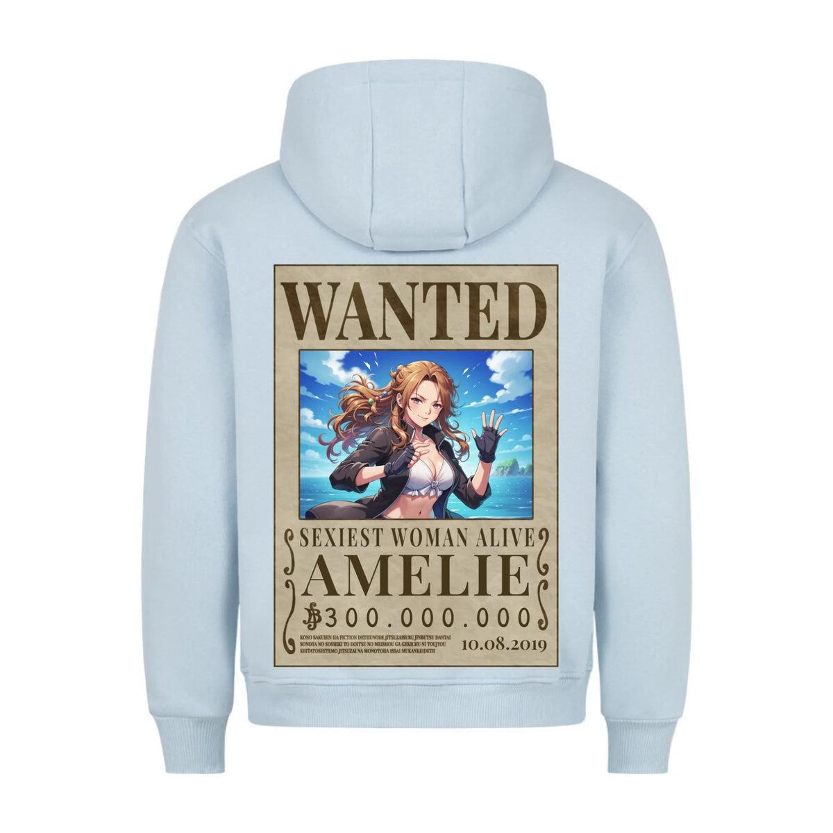 WANTED GIRLFRIEND/BOYFRIEND - Personalisierbarer Hoodie Backprint