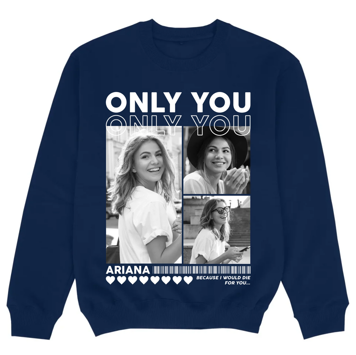 mockup sweater navy