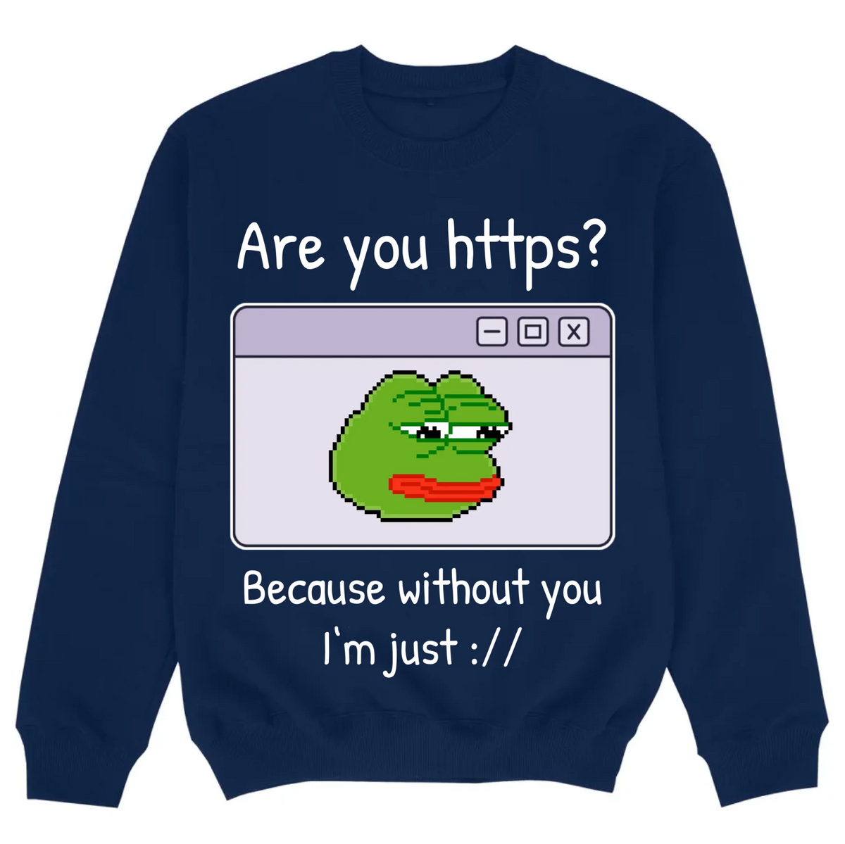 mockup sweater navy