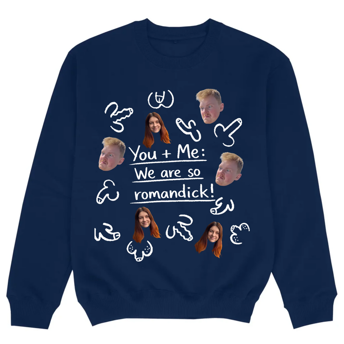 mockup sweater navy