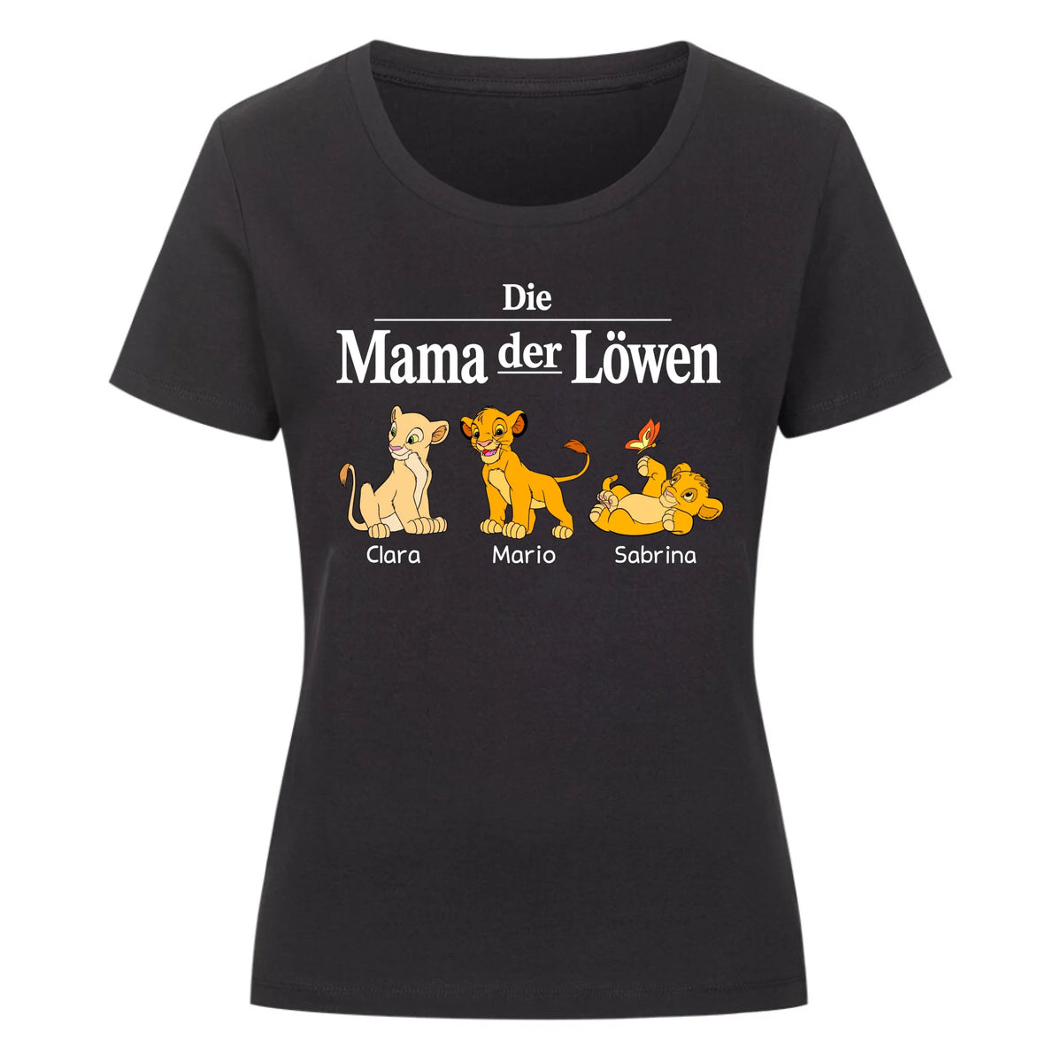 MAMA DER LÖWEN - Personalisierbares T-Shirt Damen
