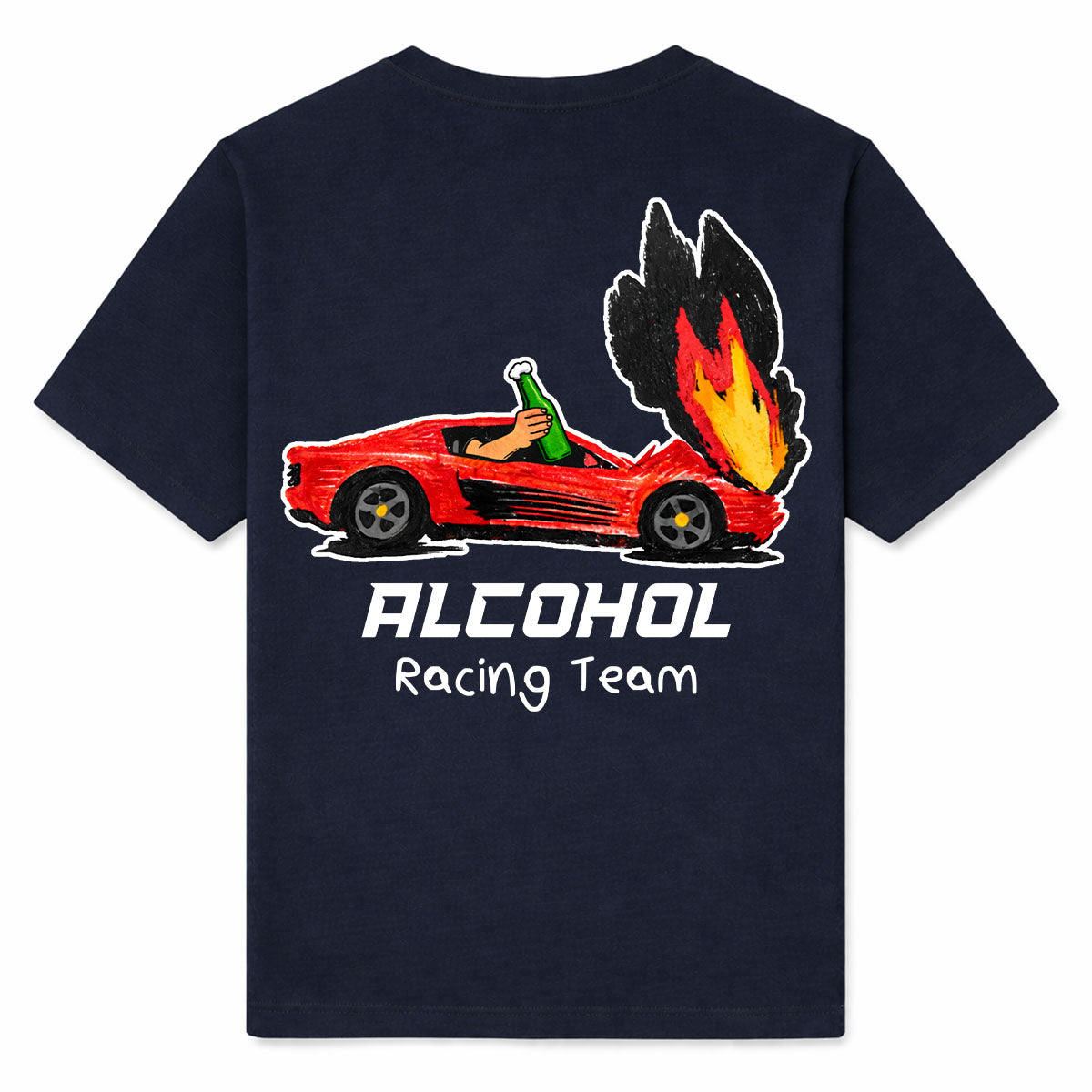 ALCOHOL RACING TEAM - Premium T-Shirt Backprint