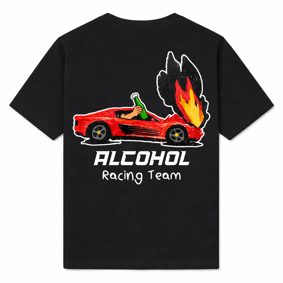 ALCOHOL RACING TEAM - Premium T-Shirt Backprint
