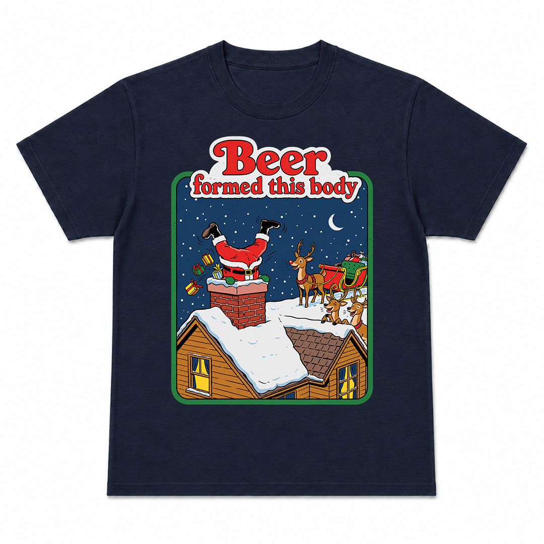 BEER FORMED THIS BODY - Camiseta Navideña