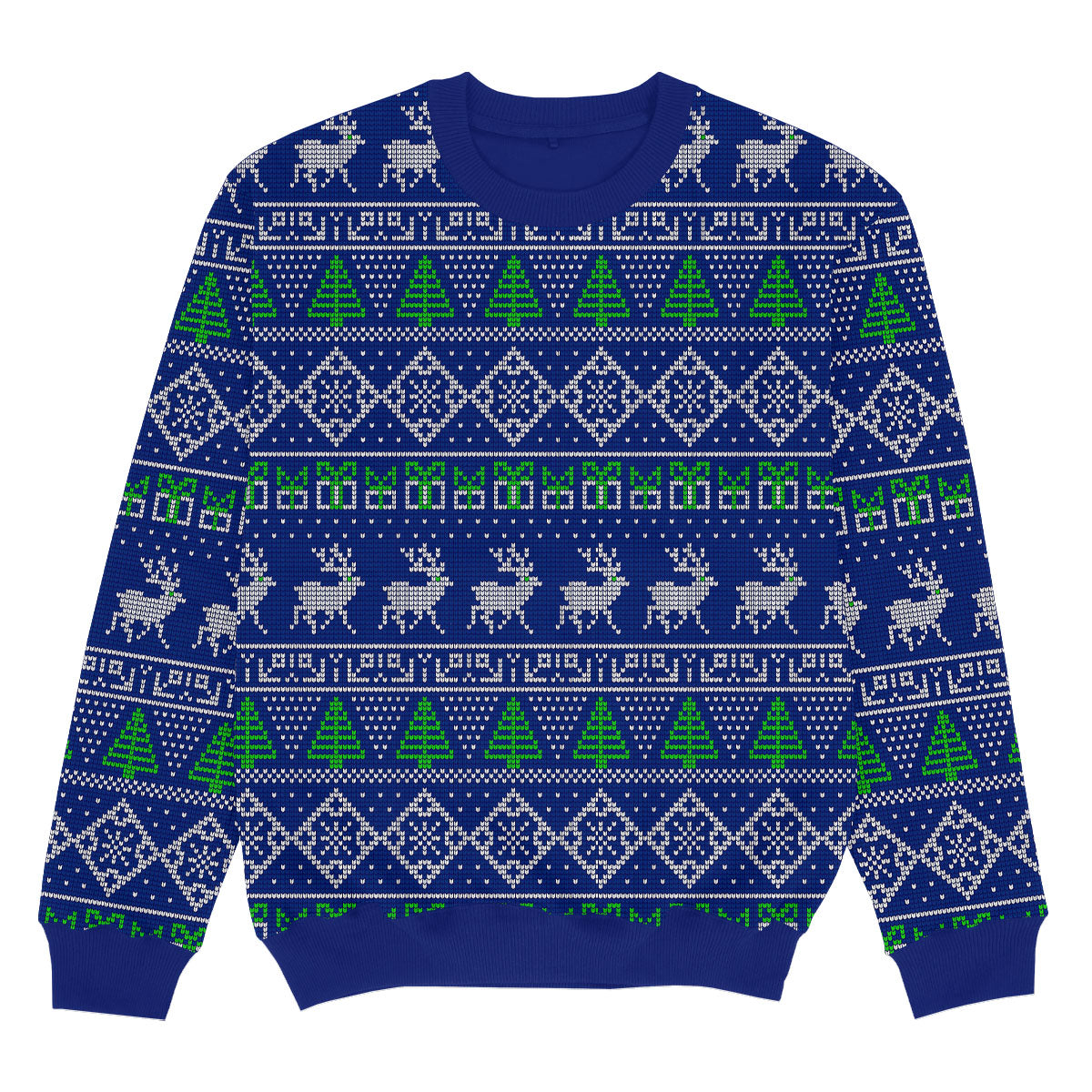 BLUE REINDEERS - Signature Christmas Sweater