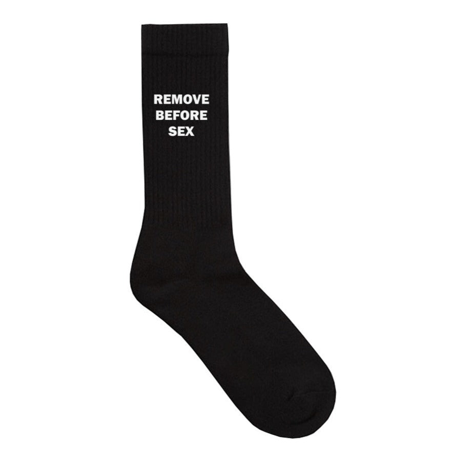 REMOVE BEFORE SEX - Premium Socken