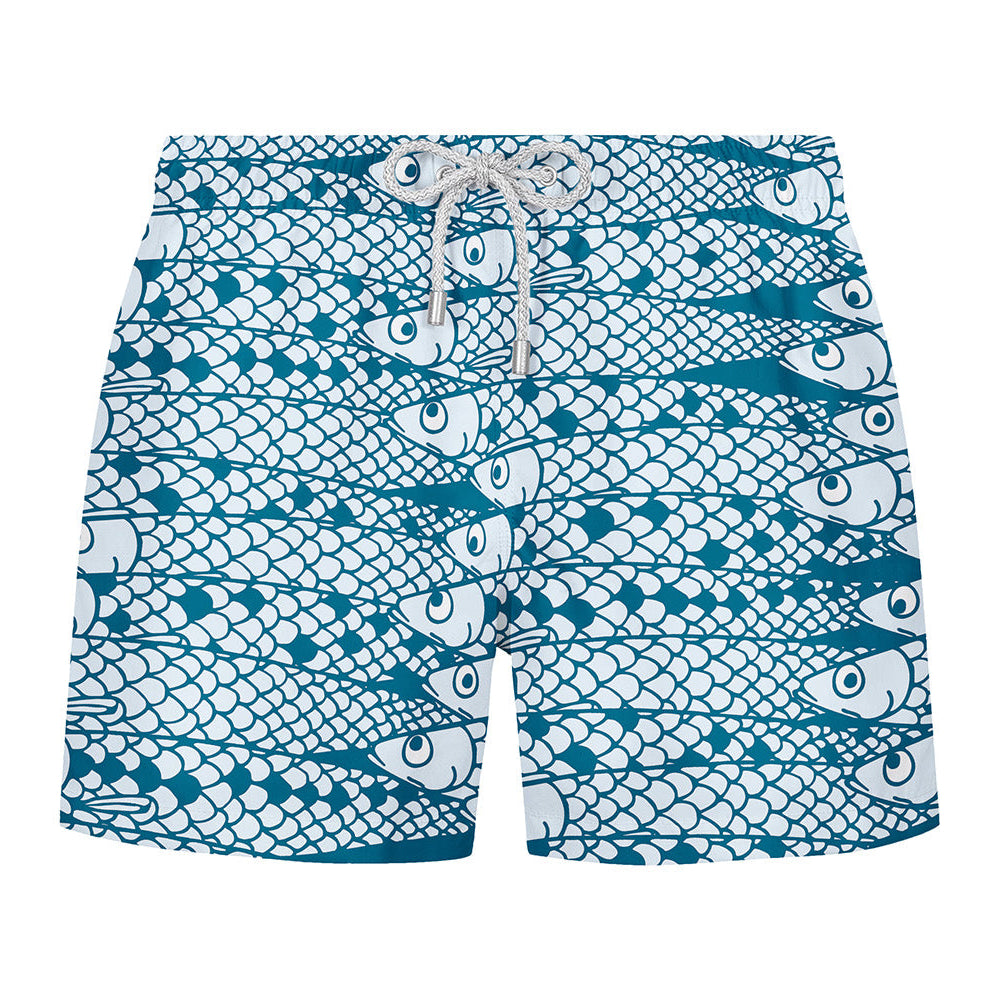 SARDINES - Premium Badeshort Fullprint
