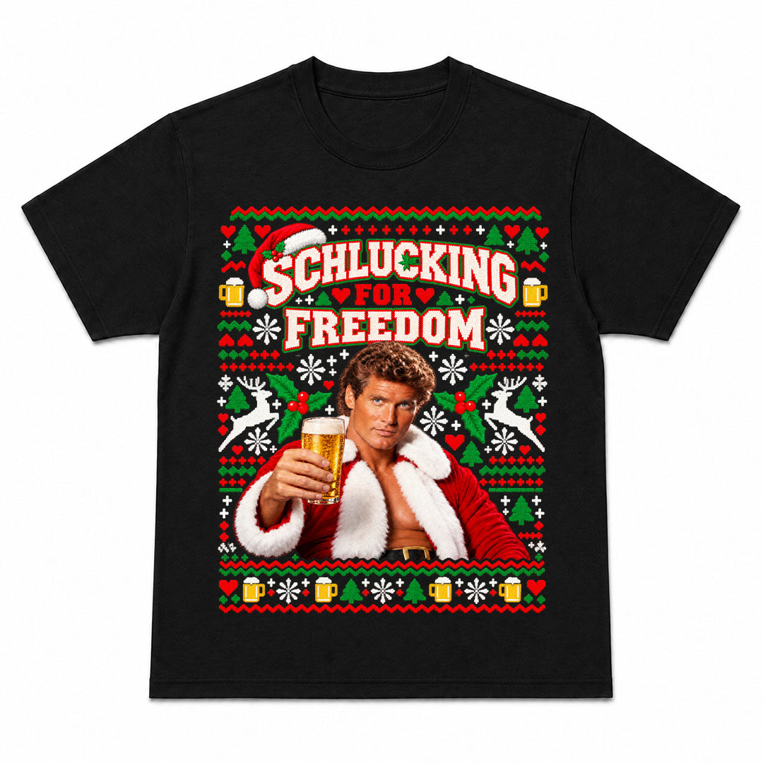 SCHLUCKING FOR FREEDOM CHRISTMAS - Christmas Tee