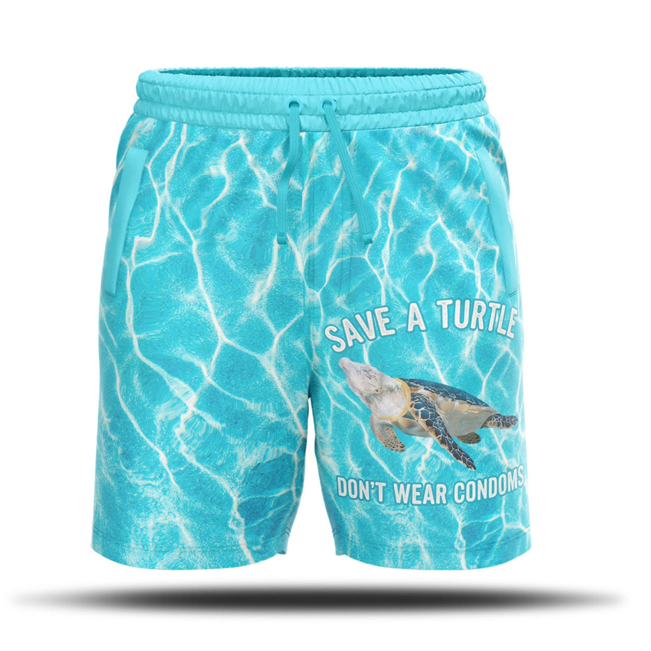 SAVE A TURTLE - Fullprint Badeshort