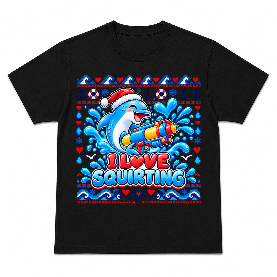 I LOVE SQUIRTING CHRISTMAS - Kerst T-Shirt