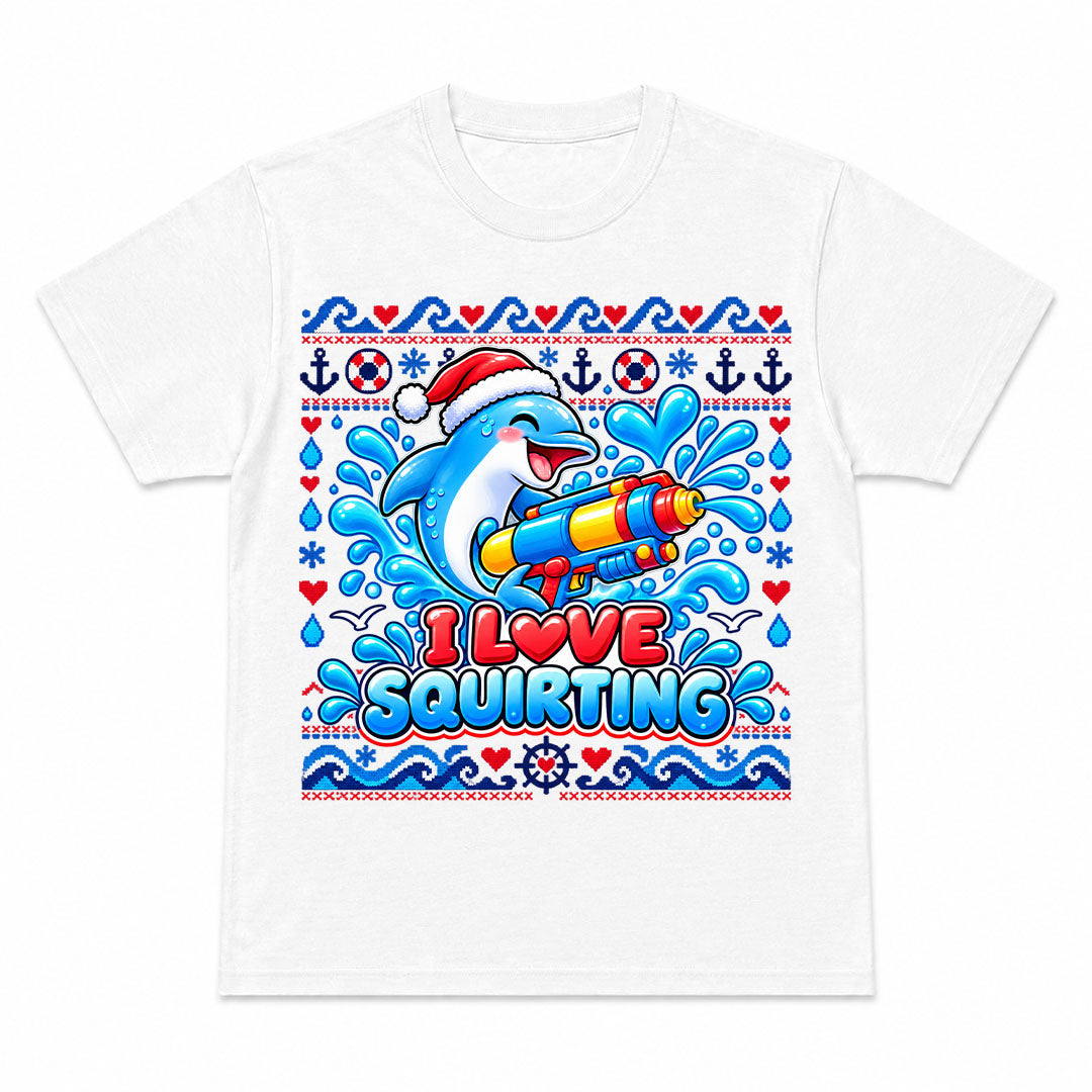 I LOVE SQUIRTING CHRISTMAS - Kerst T-Shirt