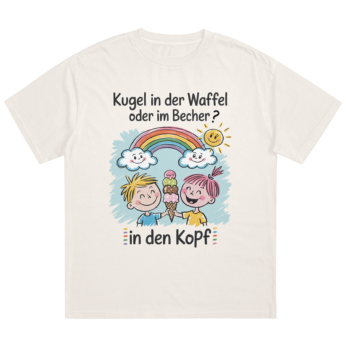 KUGEL WAFFEL ODER BECHER - Premium Shirt Unisex
