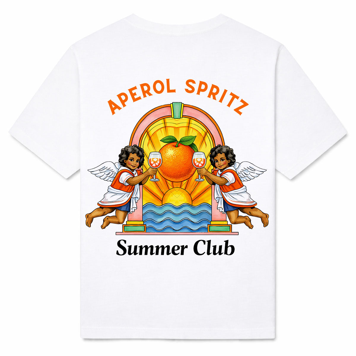 APEROL SPRITZ SUMMER CLUB - Premium T-Shirt Backprint